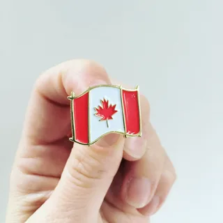 close-up of embroidered patch manufacturing by Canadian patch makers